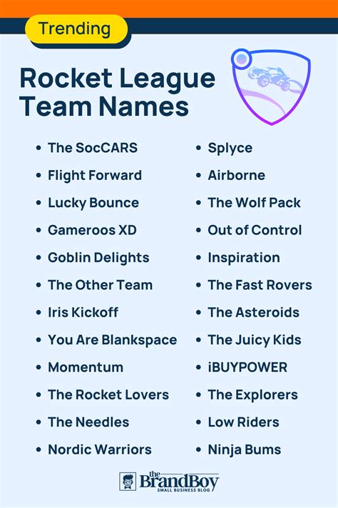 club names for rocket league|inappropriate rocket league team names.